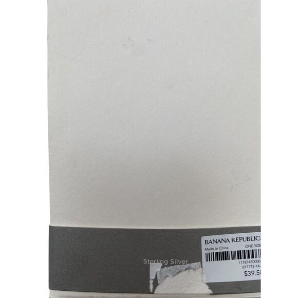 Banana Republic Sterling Silver Criss Cross Arrow Necklace - Picture 4 of 4